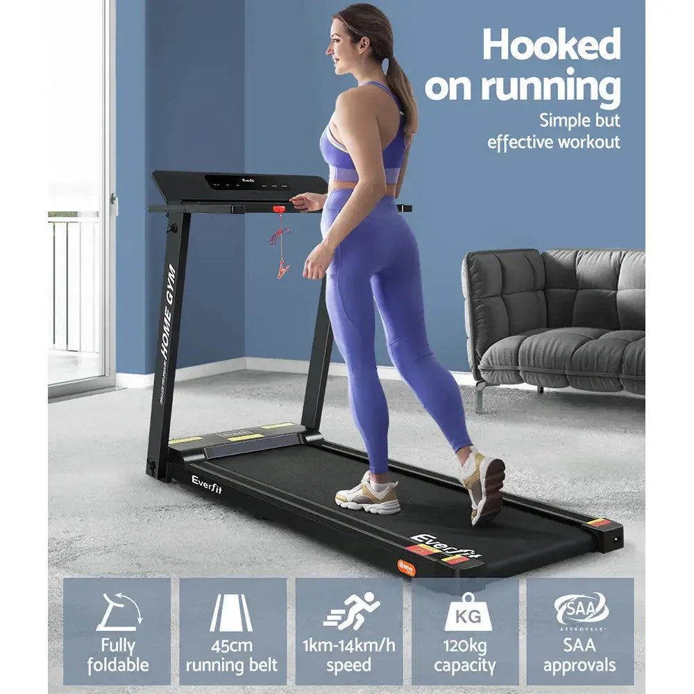 Everfit Electric Folding Treadmill – 2.5 HP Home Fitness Running Machine