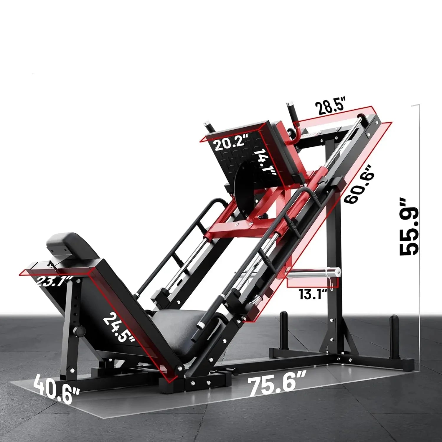 Pro-Grade Leg Press & Hack Squat Machine for Home Gym