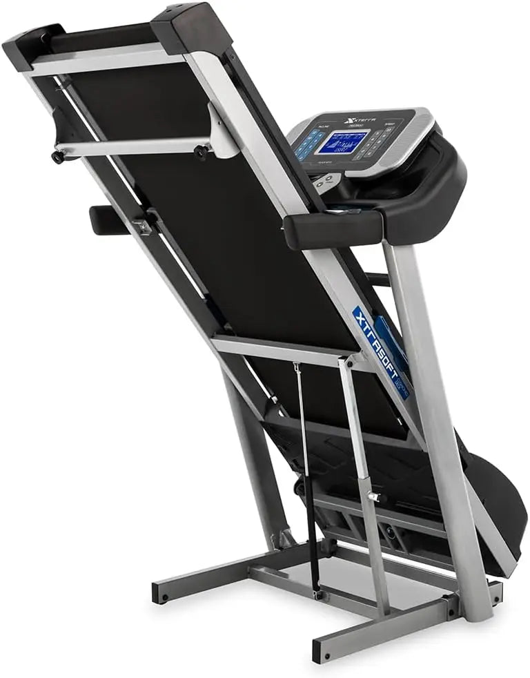 Folding Smart Treadmill with Handlebar Controls for Home Workouts