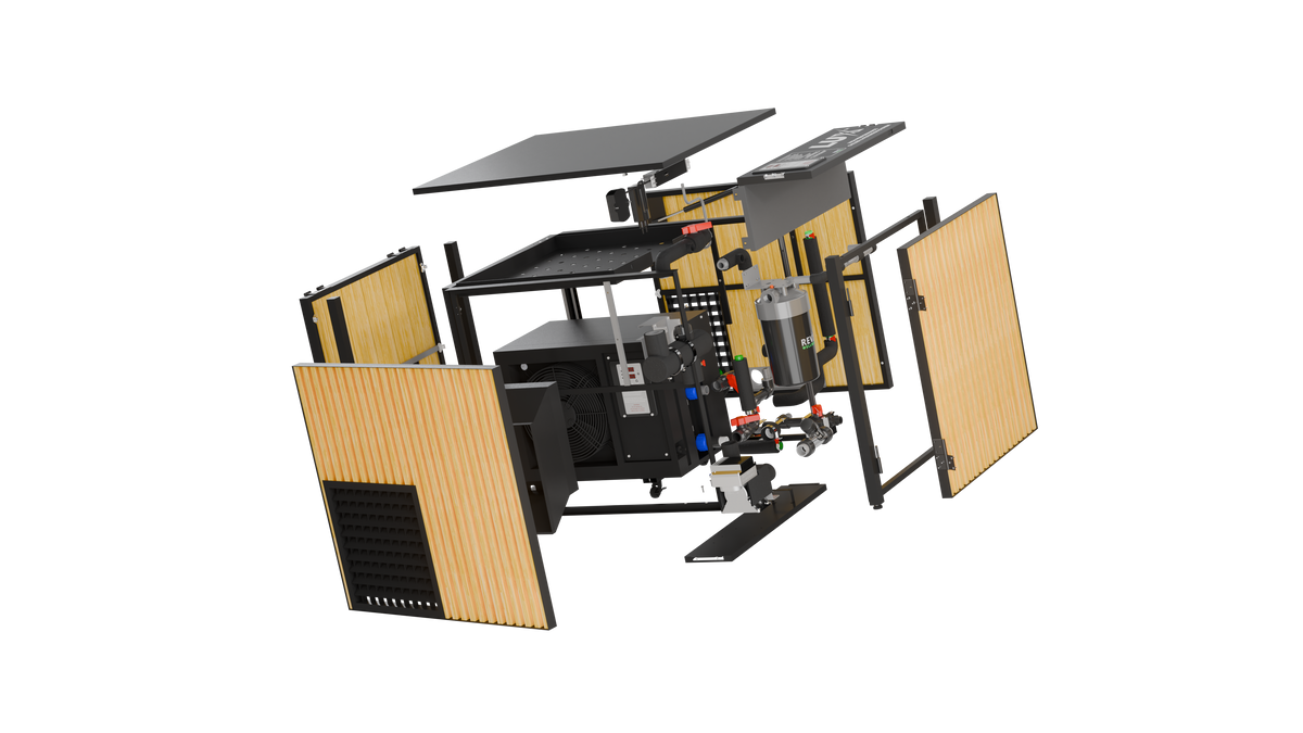 X Tub Cold Plunge System with LUX 1.5 HP Chiller