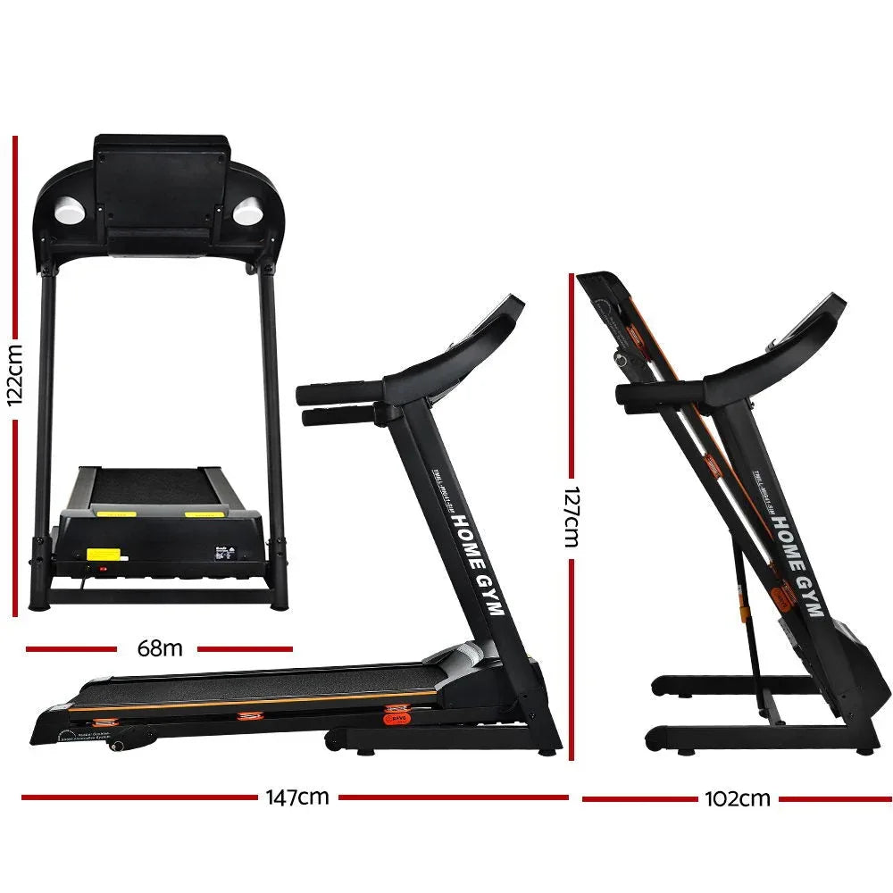 Everfit Electric Treadmill – 420 mm Running Belt | 18 km/h Folding Home Exercise Machine