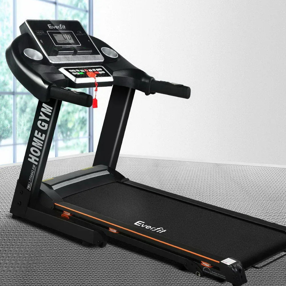 Everfit Electric Treadmill – 420 mm Running Belt | 18 km/h Folding Home Exercise Machine