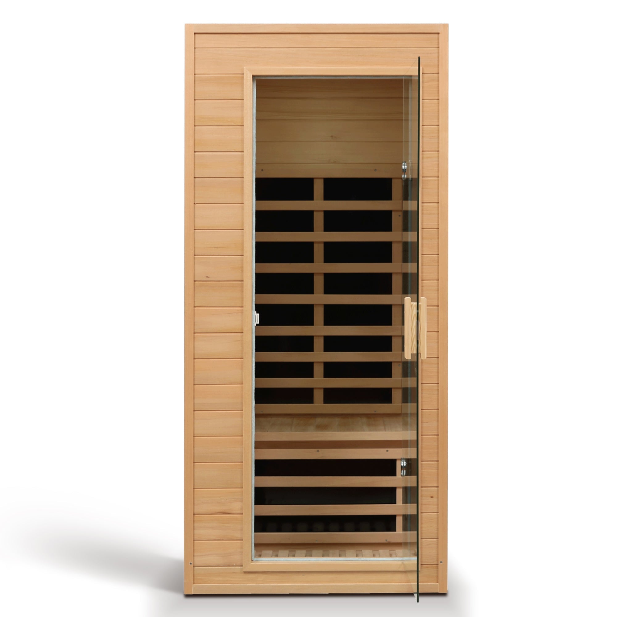 1-Person Far Infrared Sauna – Natural Hemlock with Bluetooth Audio