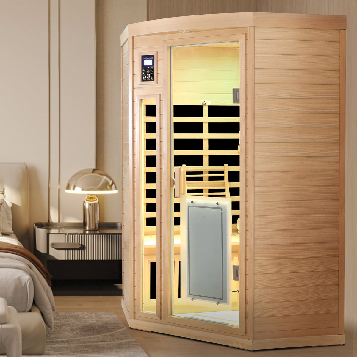 2-Person Low EMF Far Infrared Corner Sauna