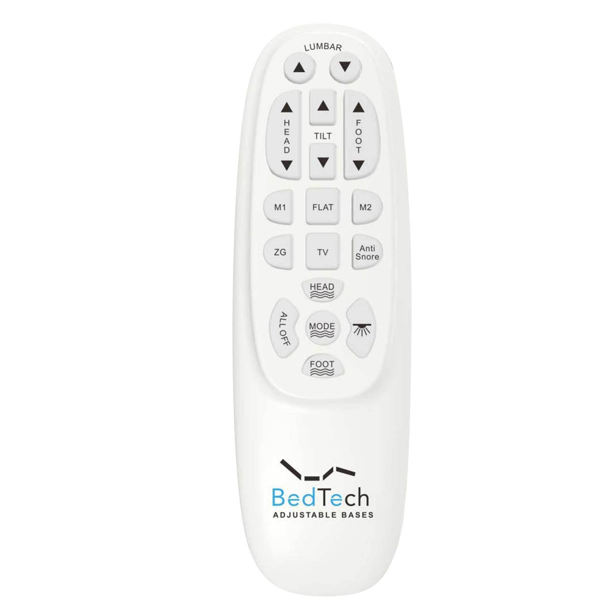 GigaTech BT6500 Twin XL Adjustable Bed Base with Lumbar Support, Massage & USB Charging