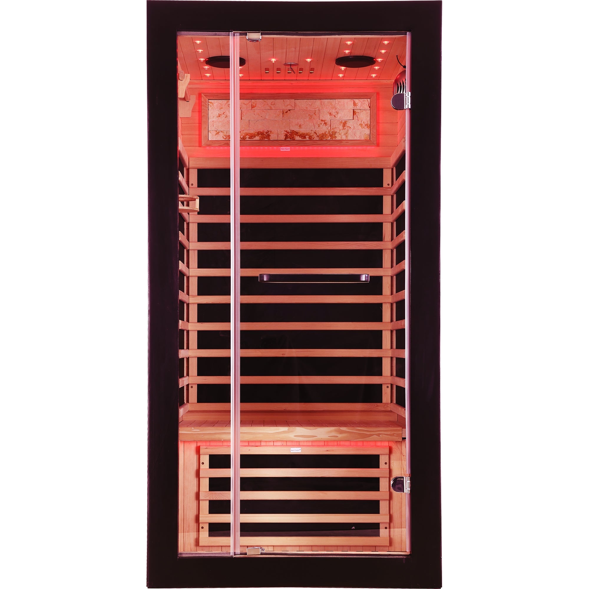 1-Person Far Infrared Sauna with Starry Sky Ceiling – Hemlock Wood