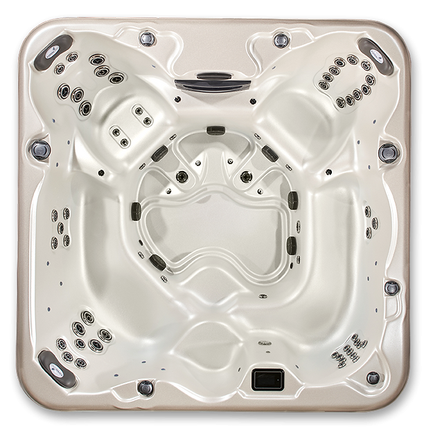Arcadia 7-Person Luxury Hot Tub | 8' Design | Dual Captain's Chairs | Open Footwell | Great & Extreme Series | 220V