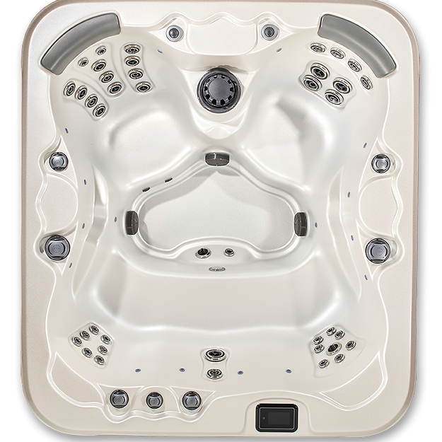 Pioneer 5-Person Hot Tub | 71"x79" | Dual Captain's Chairs | 24–40 Jets | Value, Great & Extreme Series | 110V or 220V