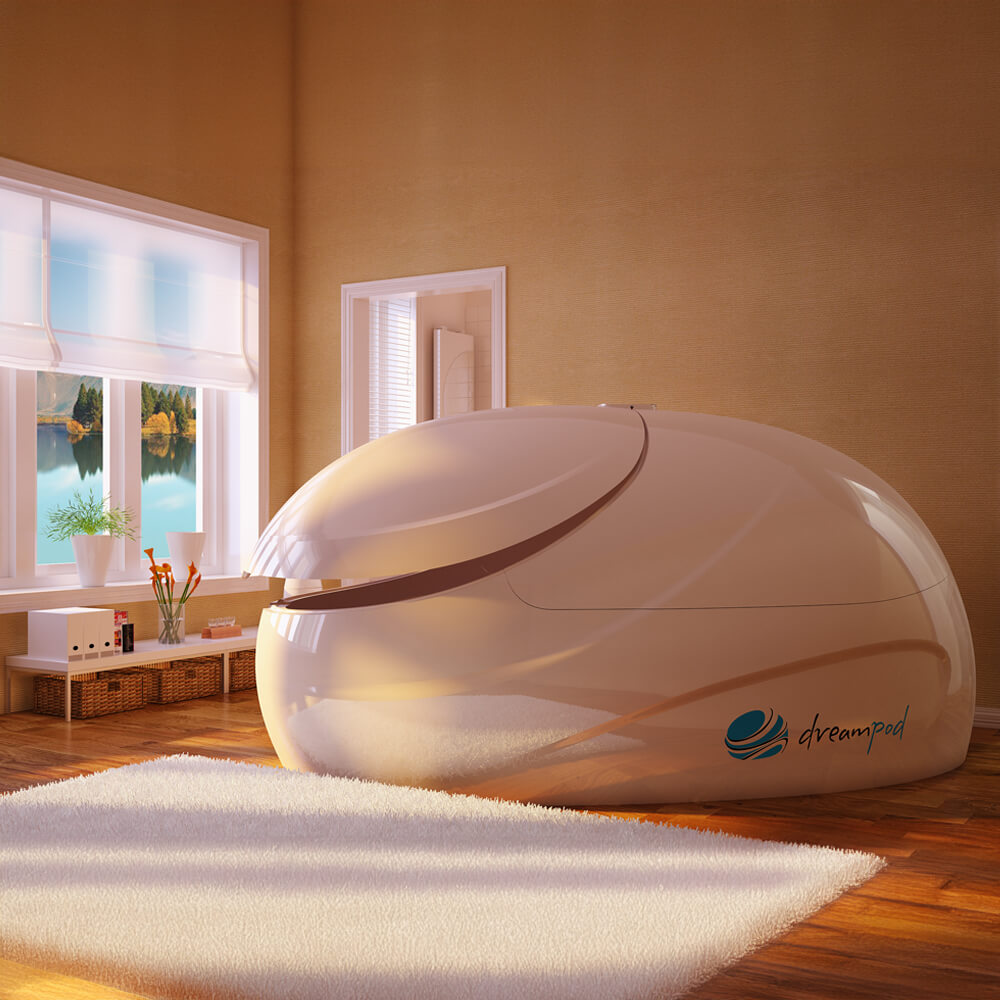 Dreampod V2 Flotation Pod | Flagship Commercial & Home | Fiberglass | Tactile Transducers | Chakra Lighting | Epsom Salt Options