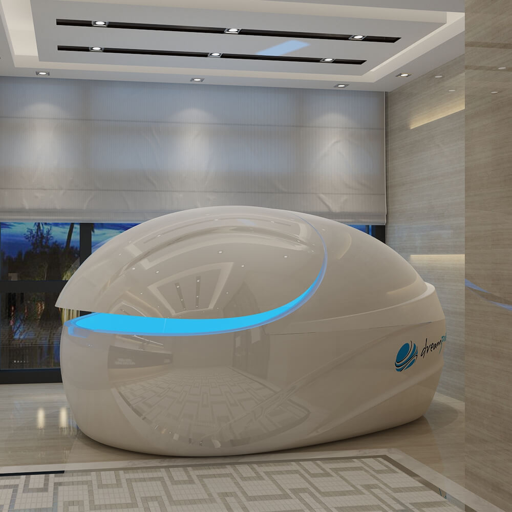 Dreampod Vmax Flotation Pod | Largest Commercial & Home Pod | Couples Float | Fiberglass | TCP/IP Control | Epsom Salt Options