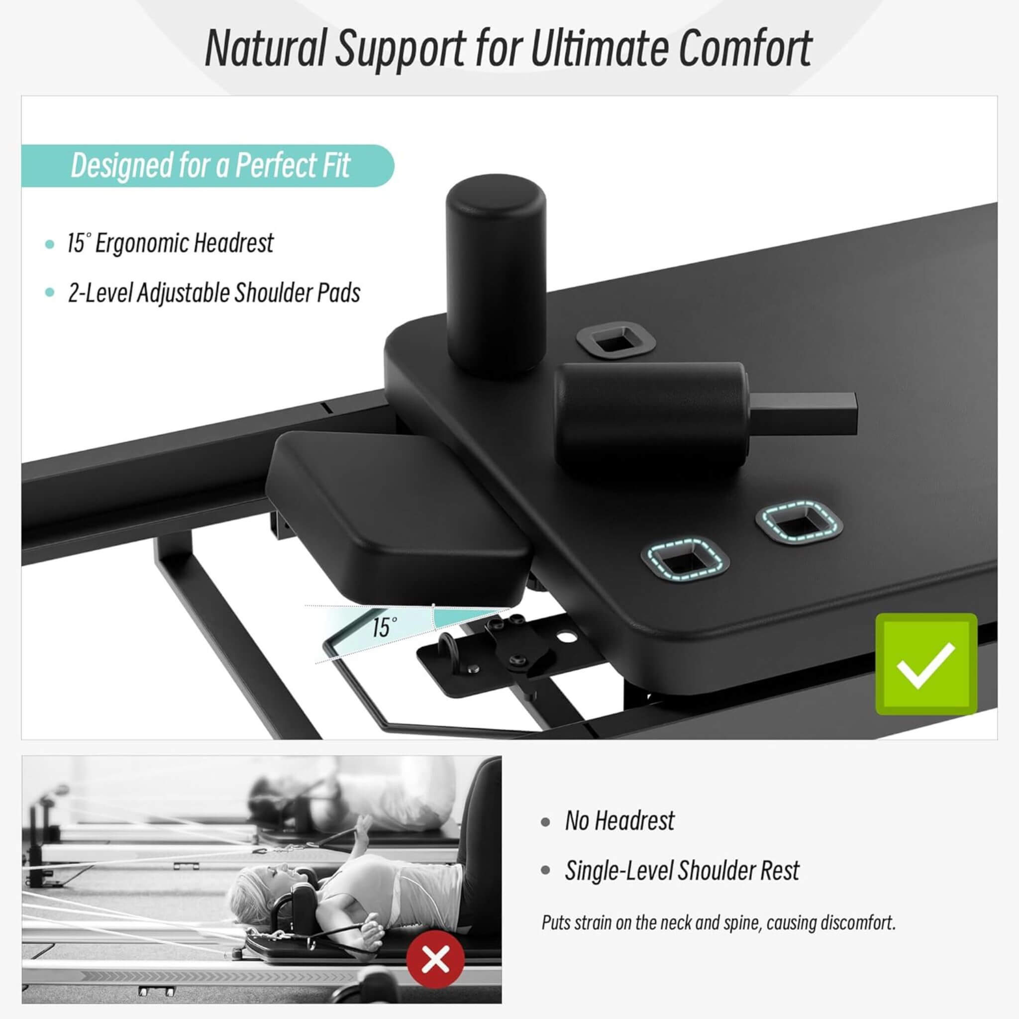 Core Pilates Foldable Dual Resistance Pilates Reformer Machine with Tower
