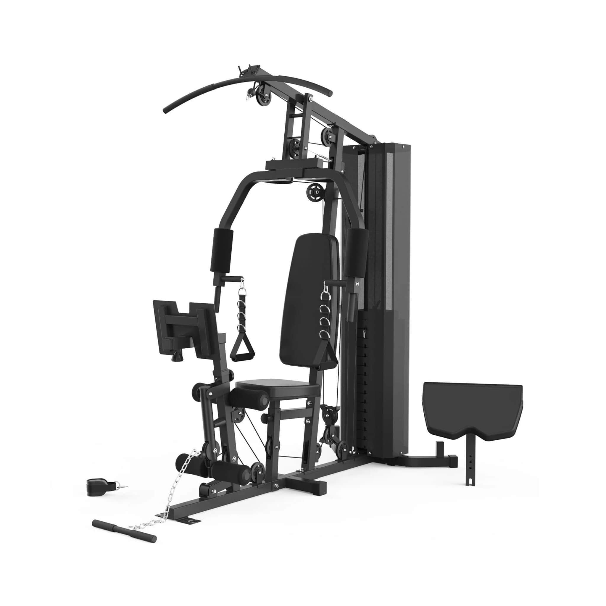 Rovix Heavy-Duty All-in-One Home Gym Workout Station – 150 lb Weight Stack