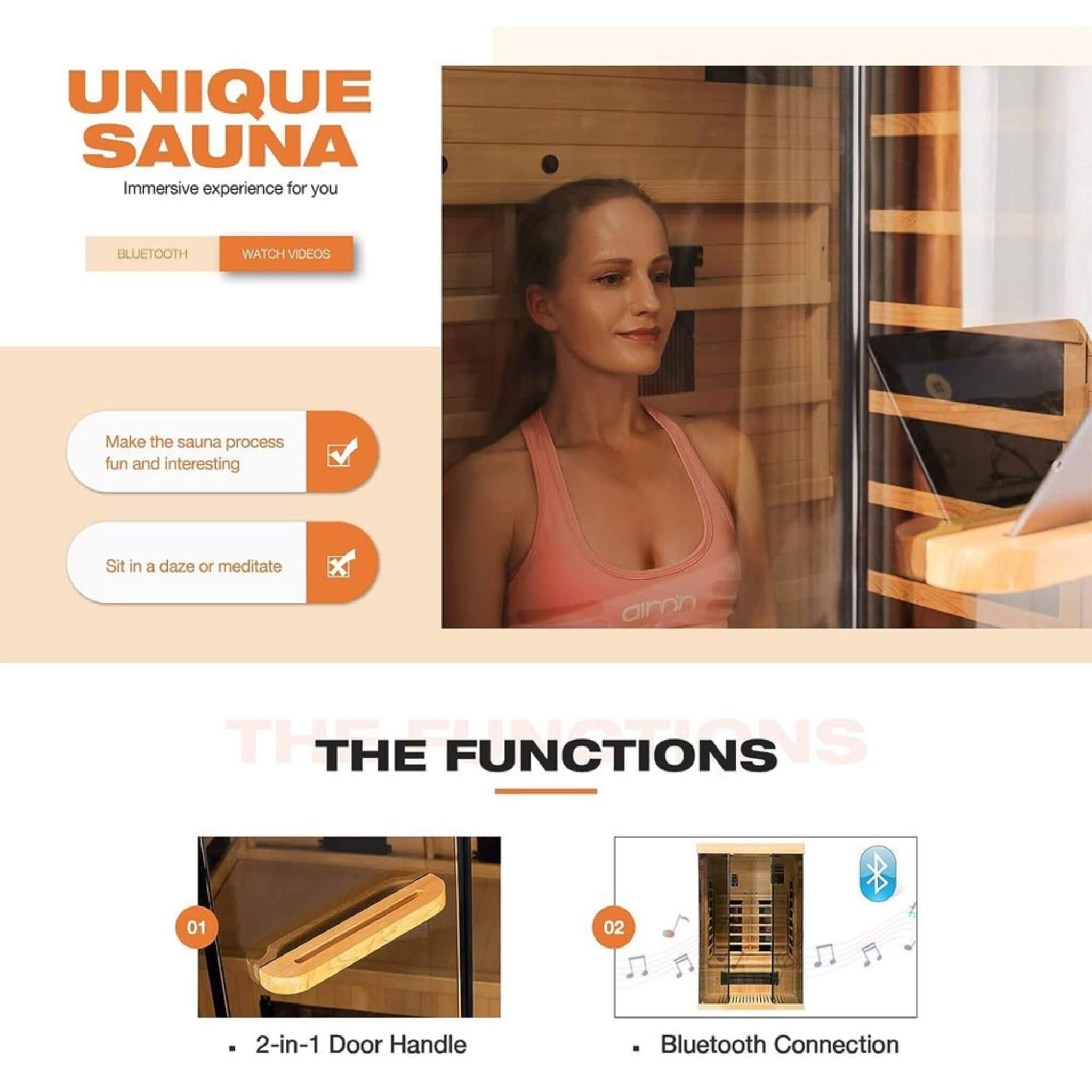 Luxury 2-Person Low EMF Far Infrared Sauna