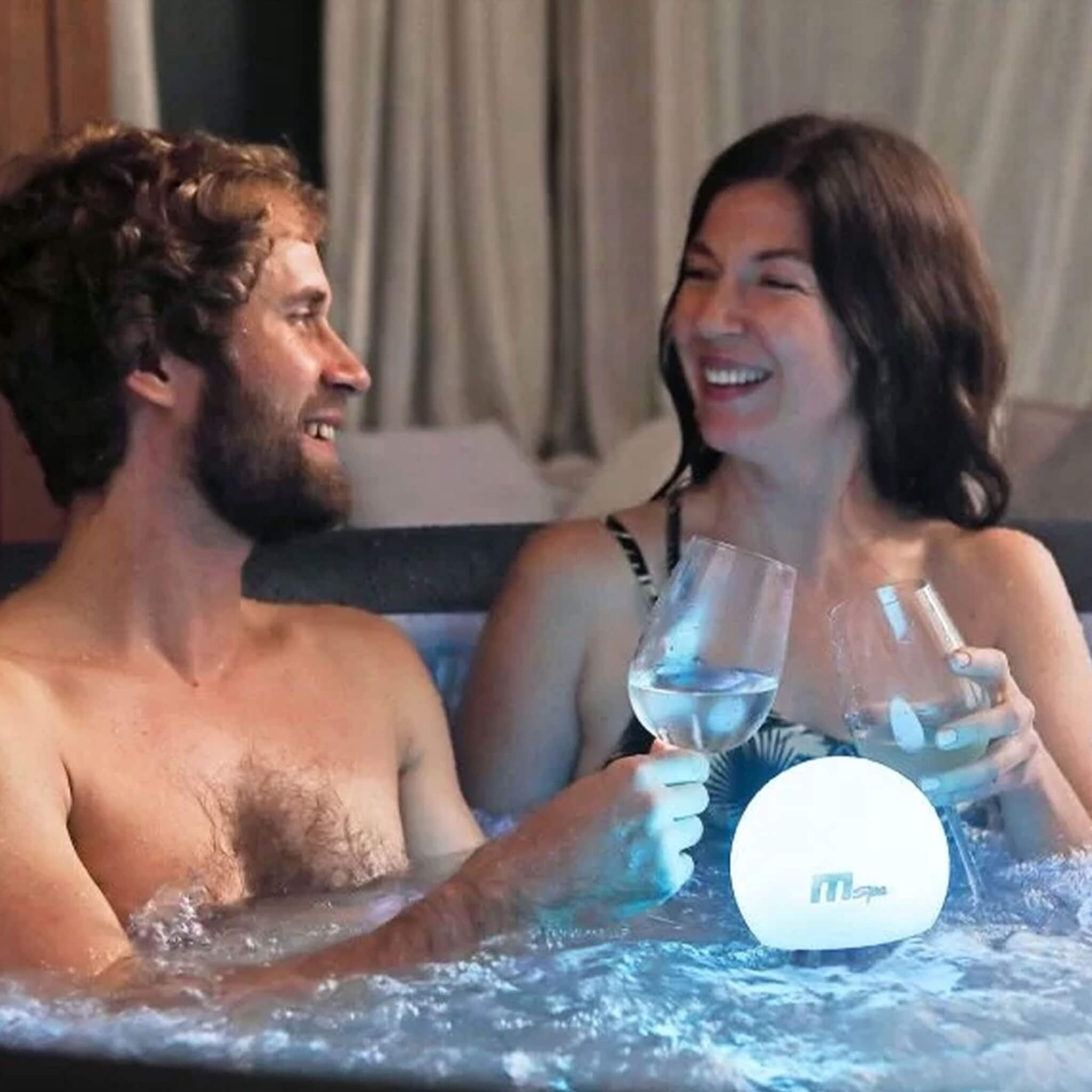 MSpa Aurora Urban Series 6-Person Inflatable Round Hot Tub with Hydro Massage (U-AU061)