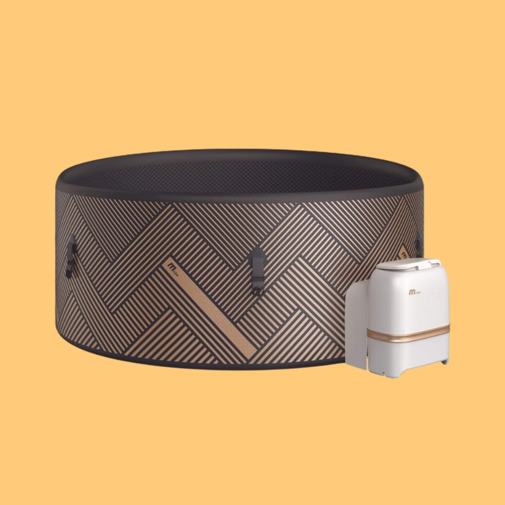 MSpa Mono Frame Series Luxury 6-Person Inflatable Round Hot Tub with Wi-Fi Control (F-MO063W)