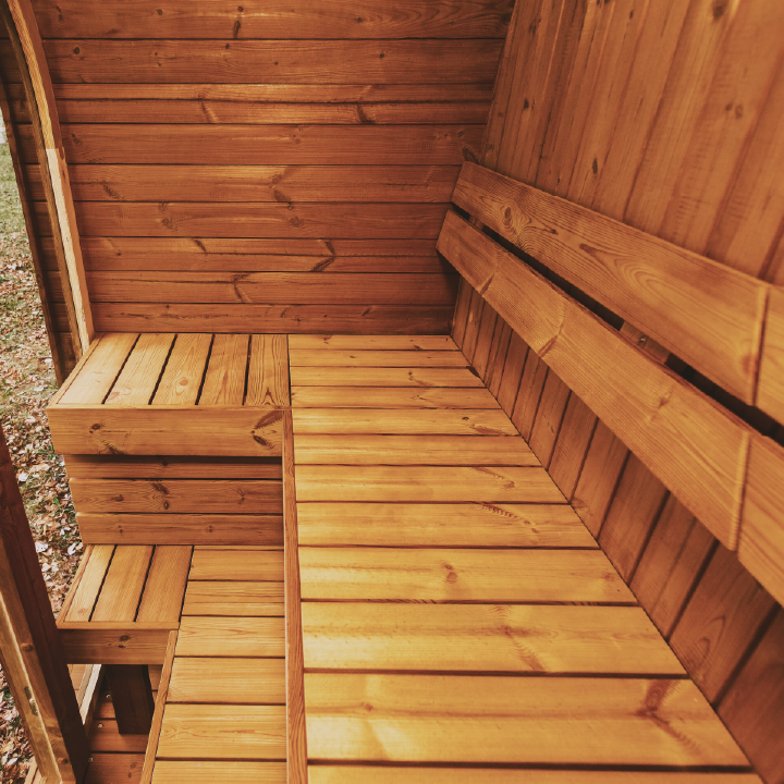 Patio Elegance MW12 Outdoor ThermoWood Sauna | Backyard Retreat | Harvia Heater Options