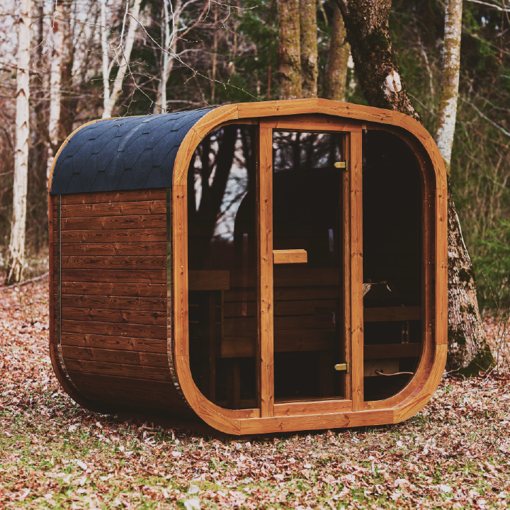 Patio Elegance MW12 Outdoor ThermoWood Sauna | Backyard Retreat | Harvia Heater Options