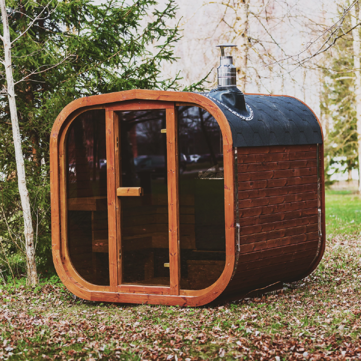 Patio Elegance MW20 Outdoor ThermoWood Sauna | Year-Round Use | Harvia Heater Options
