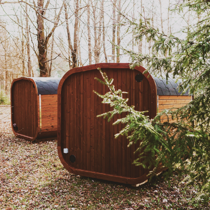 Patio Elegance MW20 Outdoor ThermoWood Sauna | Year-Round Use | Harvia Heater Options