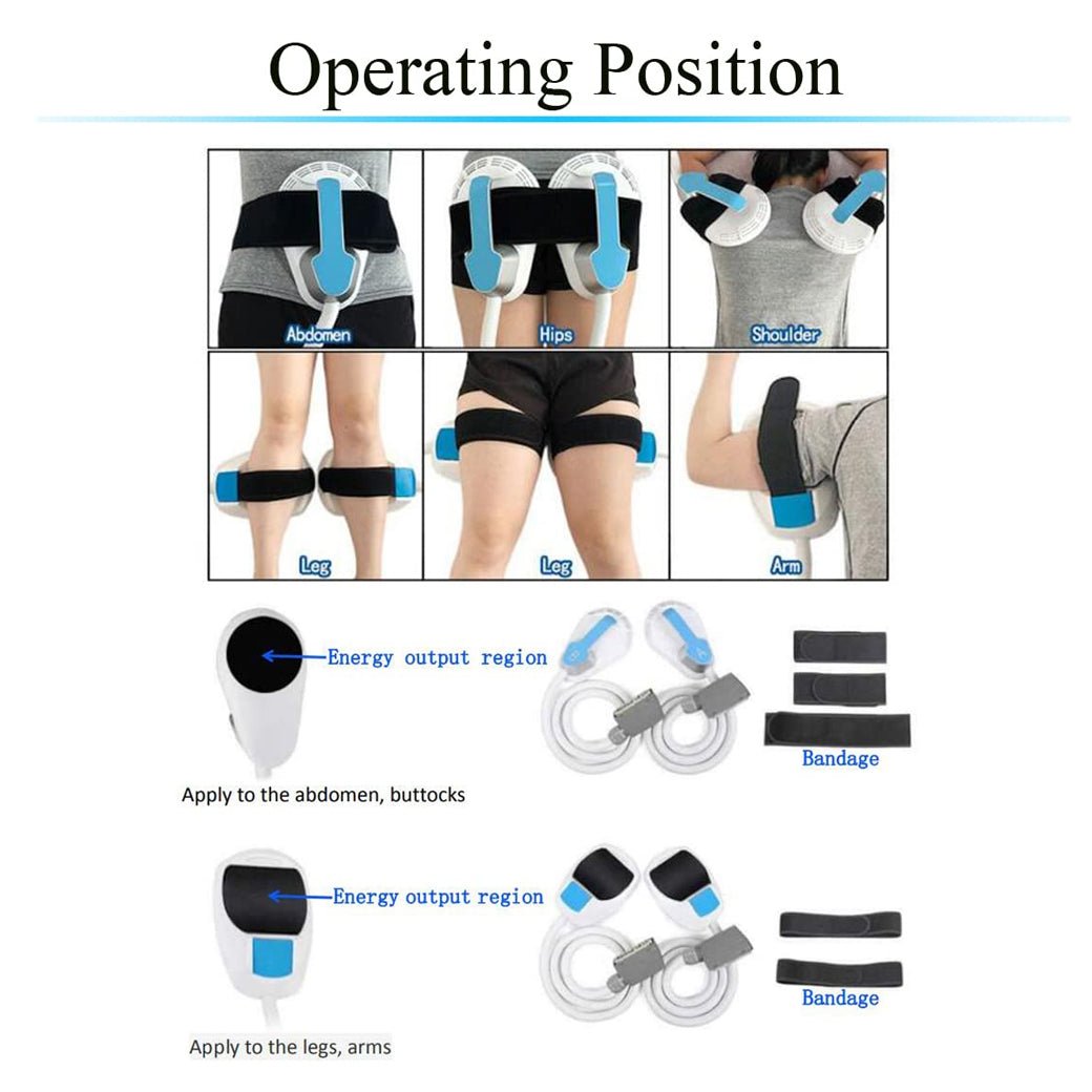 Premium 4-Handle Body, Abdomen & Buttock Muscle Shaping Machine with Trolley