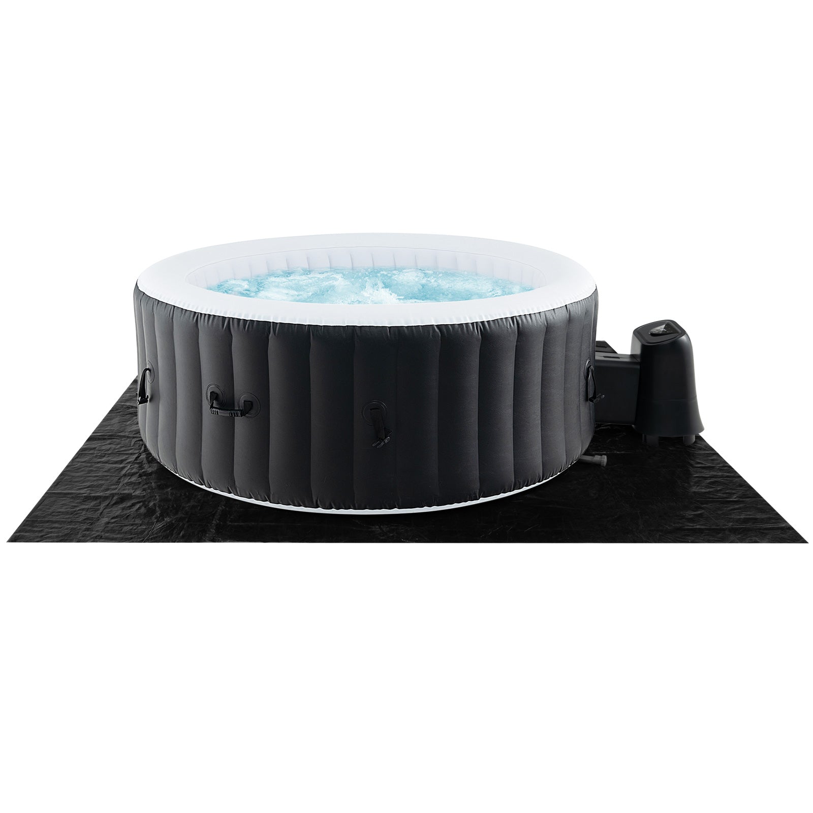 Round Inflatable Spa Pool | 70" or 80" | 110-130 Air Jets | Electric Heater | PTC Heating | Child Lock | Portable