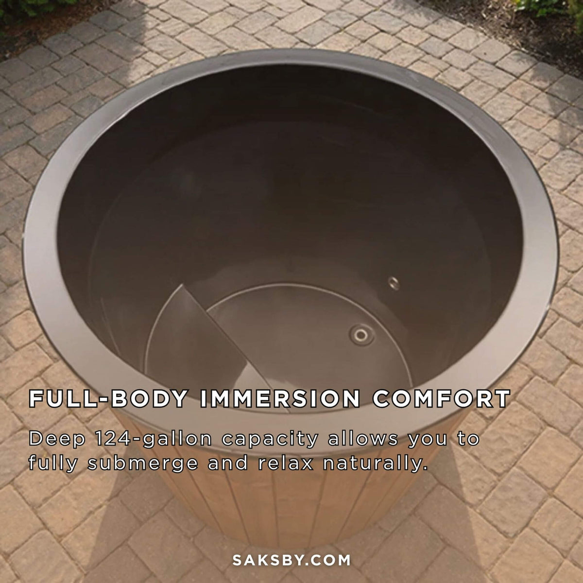 SaunaLife Model S1N/B 1-Person Outdoor Immersion Tub