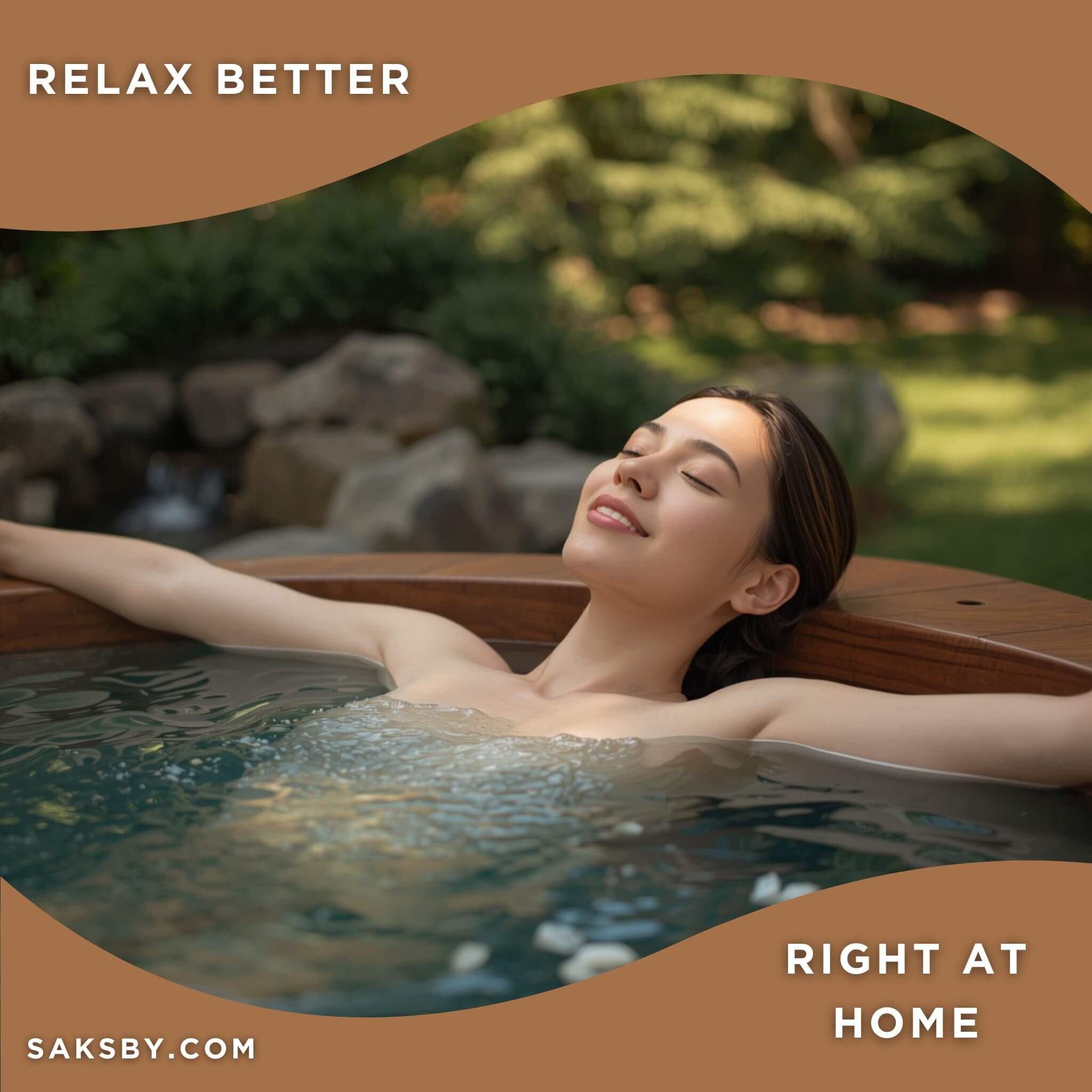 SaunaLife Model S2N/B 2-Person Outdoor Immersion Tub