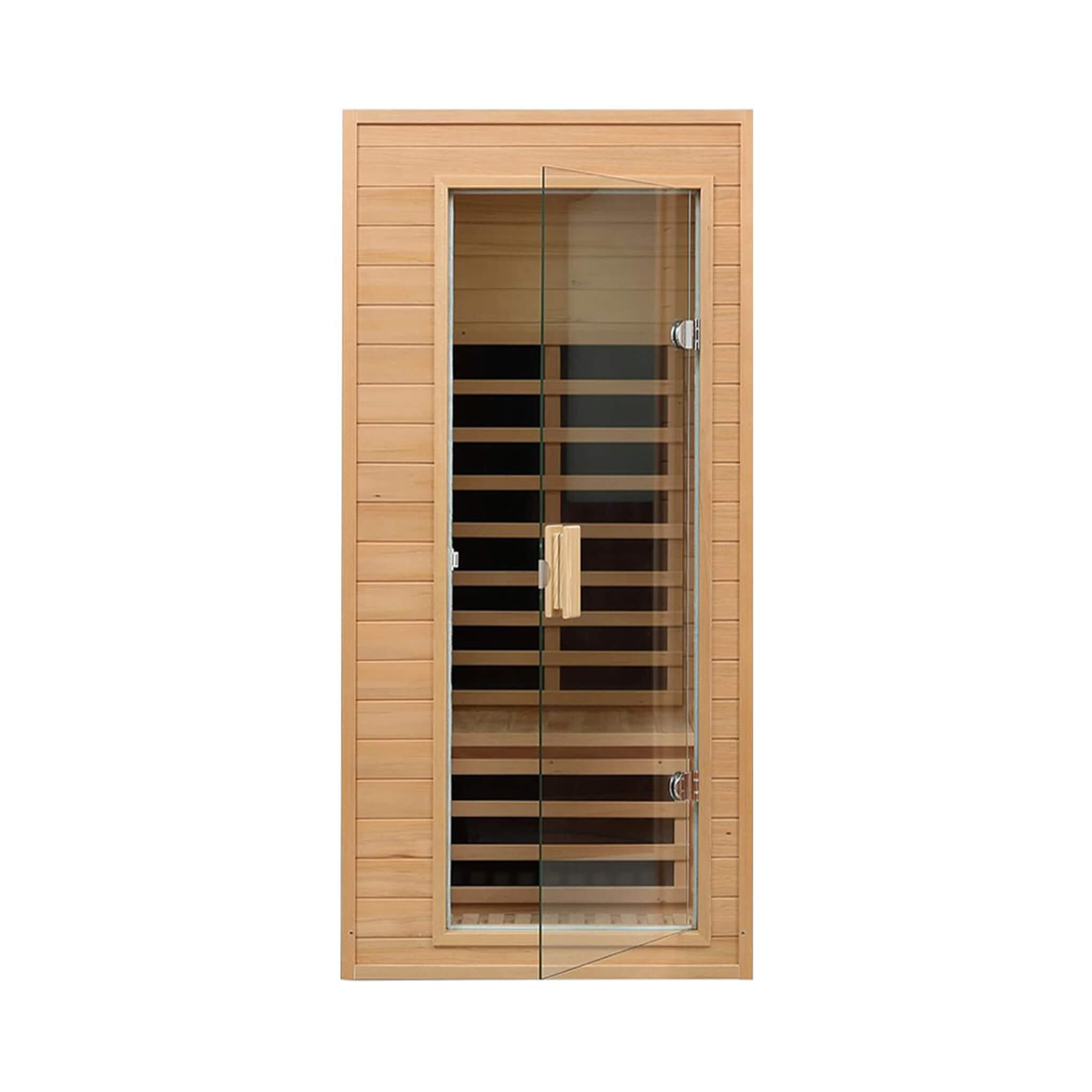 Thermora Elara 1-Person FAR Infrared Sauna | Hemlock Wood | Low EMF | 1200W | Bluetooth | LED | ETL Certified