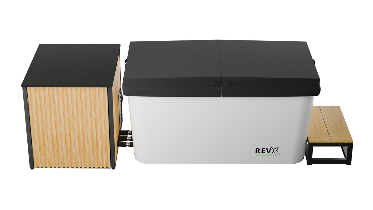 X Tub Cold Plunge System with LUX 1.5 HP Chiller