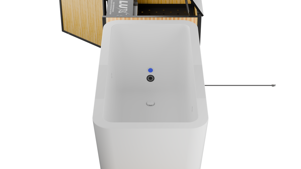 X Tub Cold Plunge System with LUX 1.5 HP Chiller